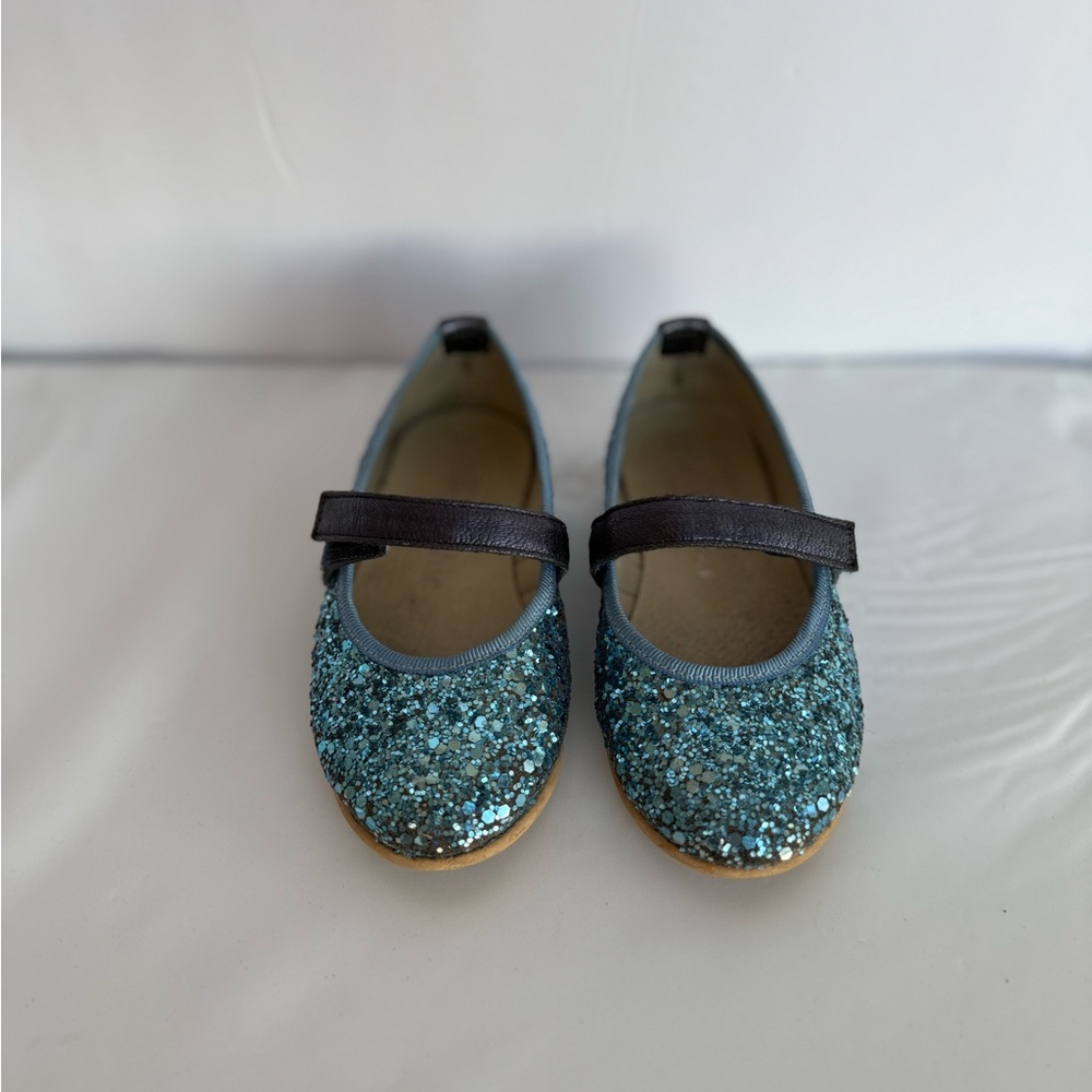 Leather Glitter Mary Jane - Maldive, size 22EU